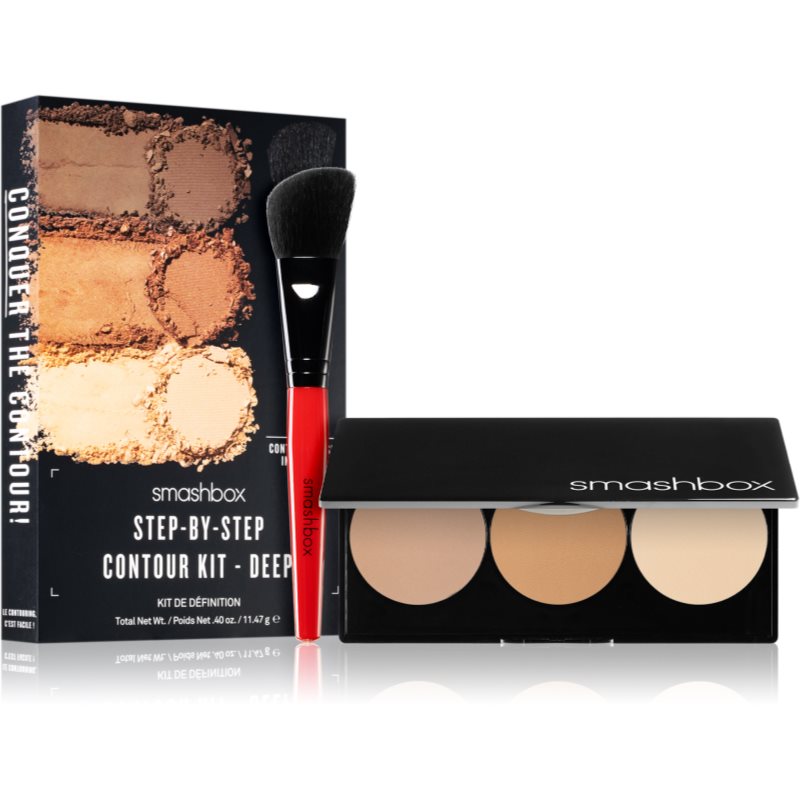 Smashbox Step By Step Contour Kit контурираща палитра за лице с четка - Грим - Сравни цени от 1 магазин с безплатна доставка