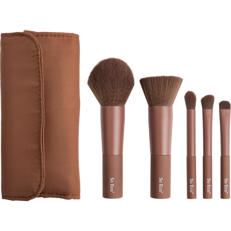 So Eco So Eco Mini Travel Sculpting Set комплект за пътуване с четки и чантичка - Унисекс парфюм - Сравни цени от 1 магазин с безплатна доставка