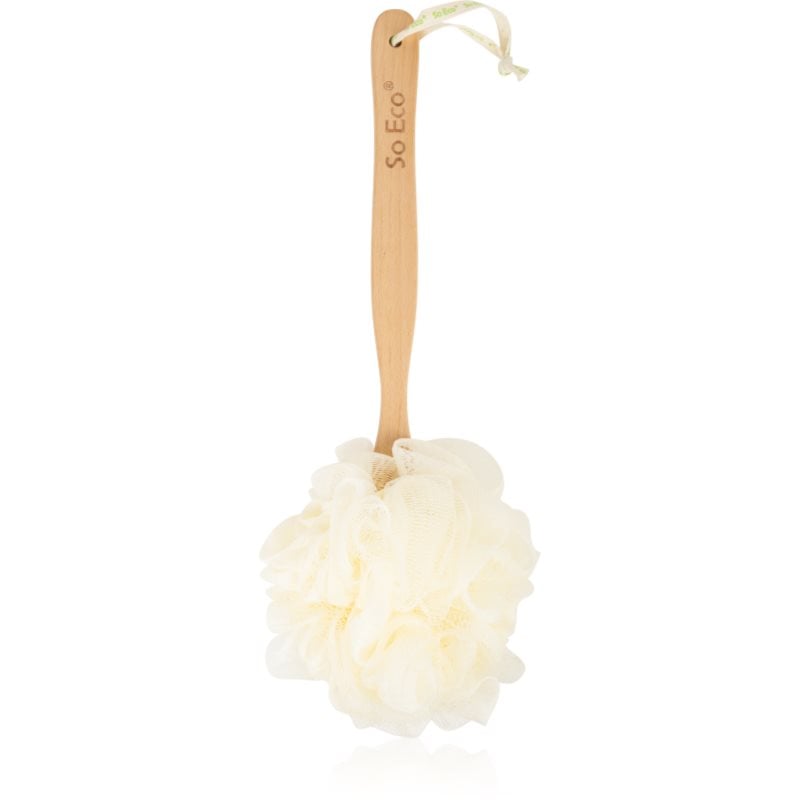 So Eco Long Handle Shower Pouf гъба за миене на тялото с удължена дръжка
