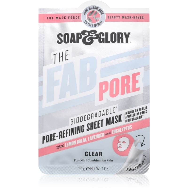Soap & Glory The Fab Pore платнена маска - Грижа за лице - Сравни цени от 1 магазин с безплатна доставка