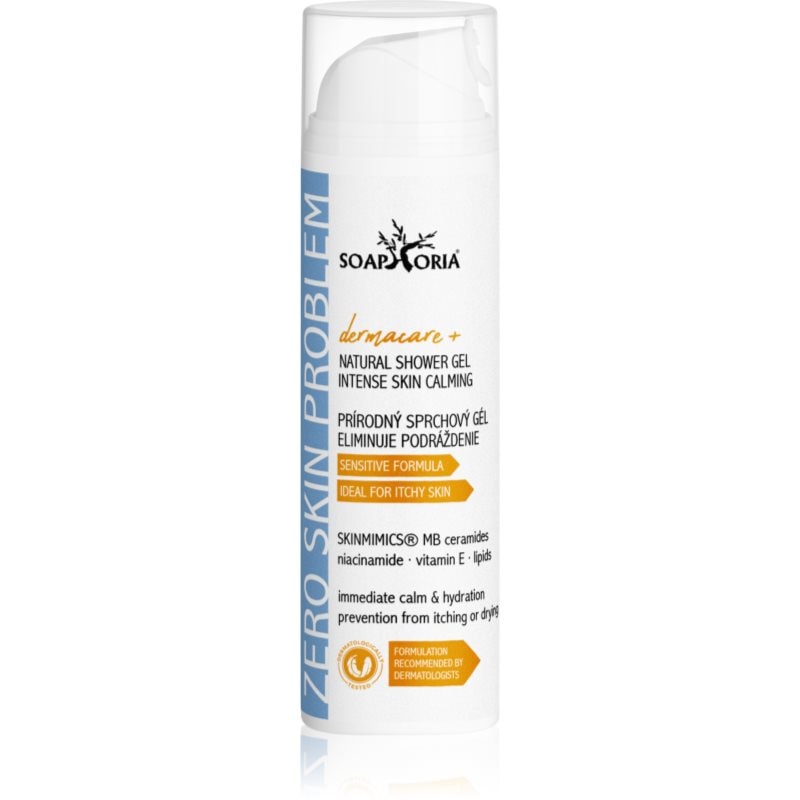 Soaphoria Dermacare+ Zero Problem успокояващ душ гел за чувствителна кожа - Грижа за тяло - Сравни цени от 1 магазин с безплатна доставка