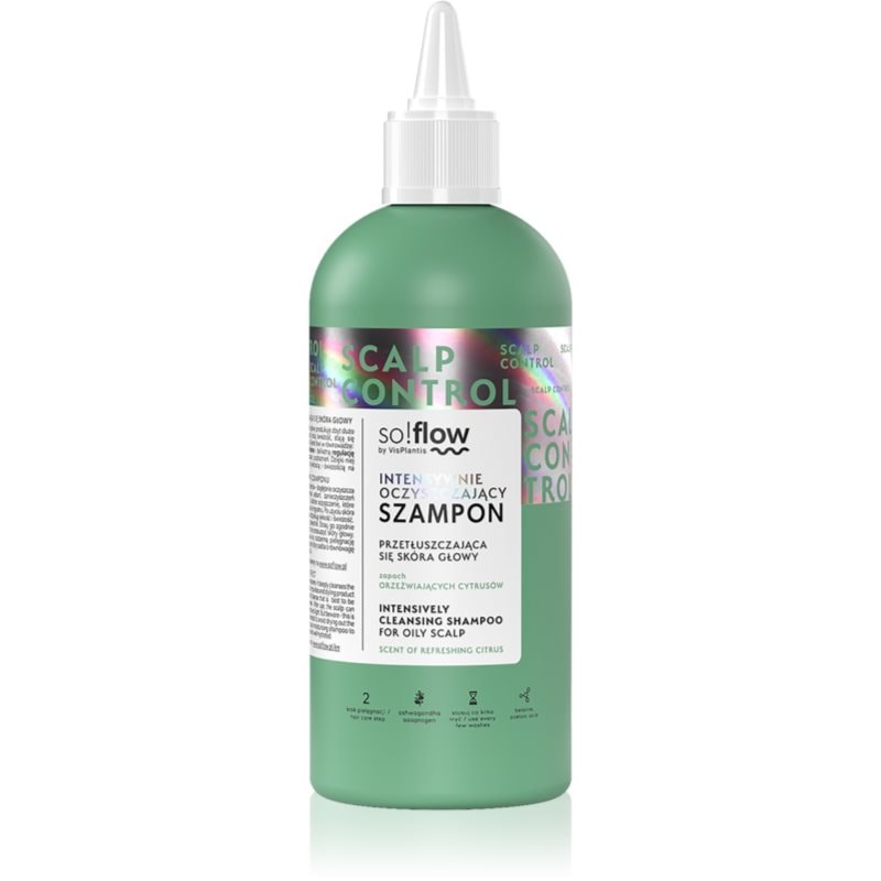 so!flow so!flow Oily Scalp Intensively Cleansing Shampoo почистващ шампоан за мазна кожа на скалпа - Унисекс парфюм 200мл - Сравни цени от 1 магазин с безплатна доставка
