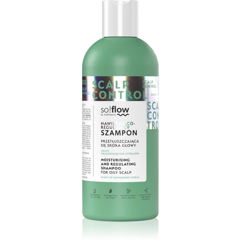 so!flow so!flow Oily Scalp Moisturizing and Regulating Shampoo хидратиращ шампоан за мазна кожа на скалпа - Унисекс парфюм 400мл - Сравни цени от 1 магазин с безплатна доставка