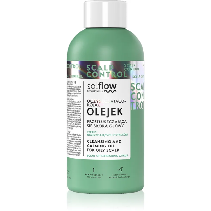 so!flow Oily Scalp Cleansing and Calming Oil почистващо олио за мазна кожа на скалпа - Грижа за коса - Сравни цени от 1 магазин с безплатна доставка