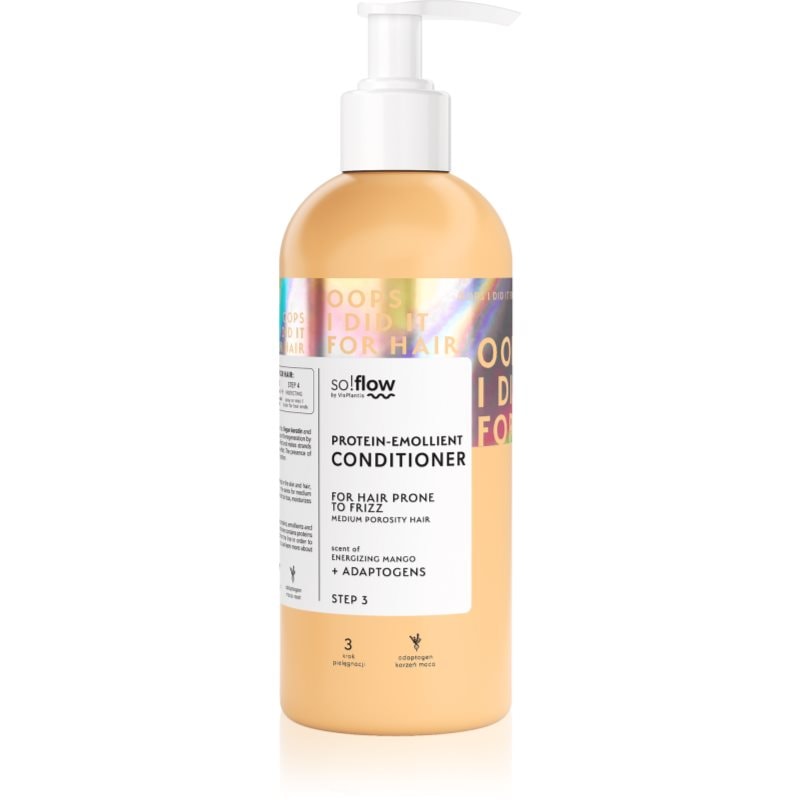 so!flow Medium Porosity Hair Protein-Emollient Conditioner хидратиращ и изглаждащ балсам против цъфтене - Грижа за коса - Сравни цени от 1 магазин с безплатна доставка