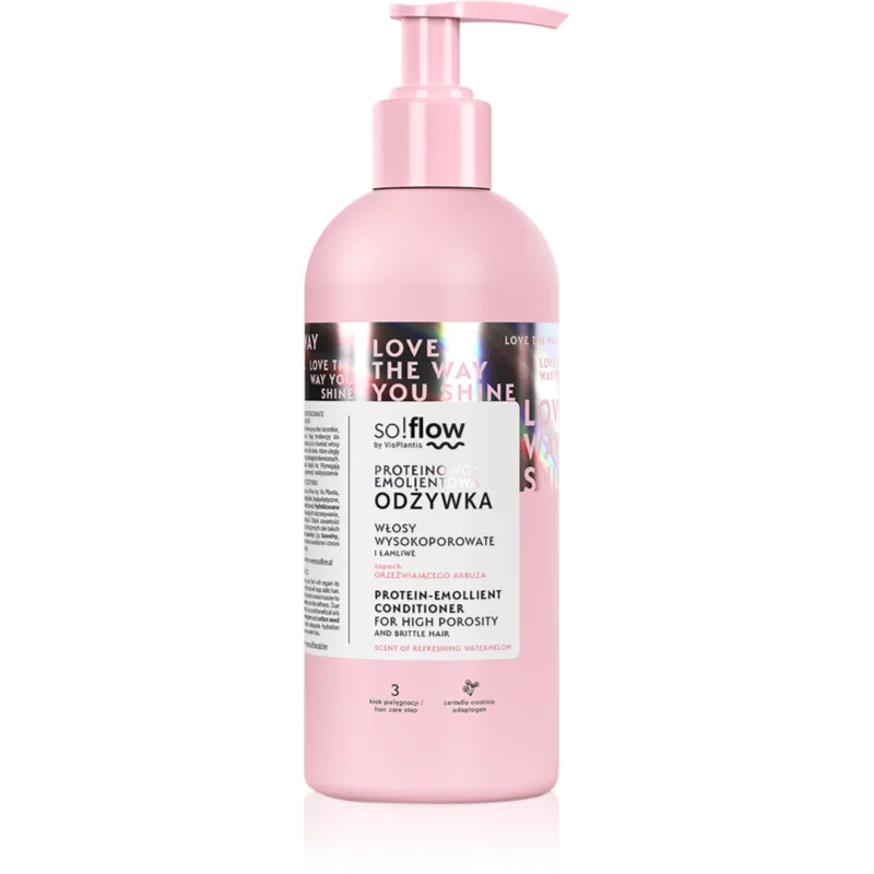 so!flow High Porosity Hair Protein-Emollient Conditioner подсилващ балсам за крехка и стресирана коса