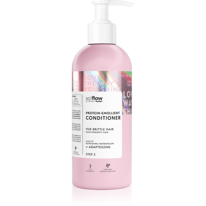 so!flow so!flow High Porosity Hair Protein-Emollient Conditioner подсилващ балсам за крехка и стресирана коса - Унисекс парфюм 400мл - Сравни цени от 1 магазин с безплатна доставка