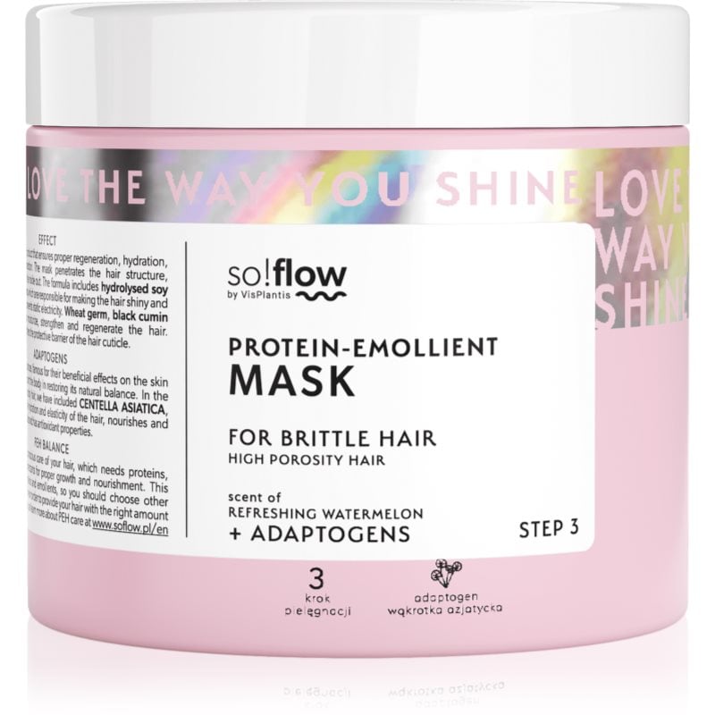 so!flow High Porosity Hair Protein-Emollient Mask подсилваща маска за крехка и стресирана коса