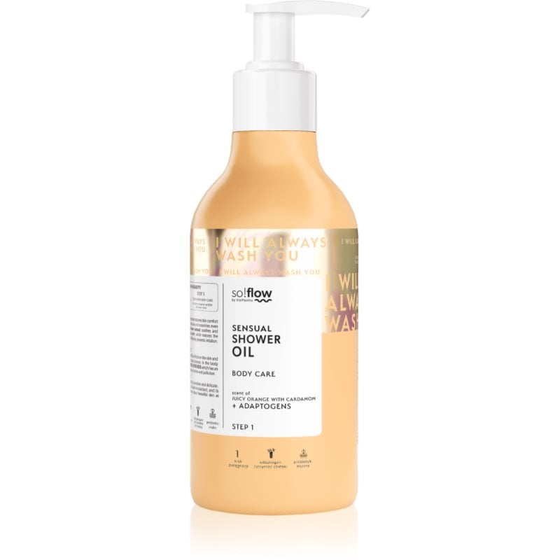 so!flow Sensual Shower Oil душ масло за суха кожа Orange with Cardamom