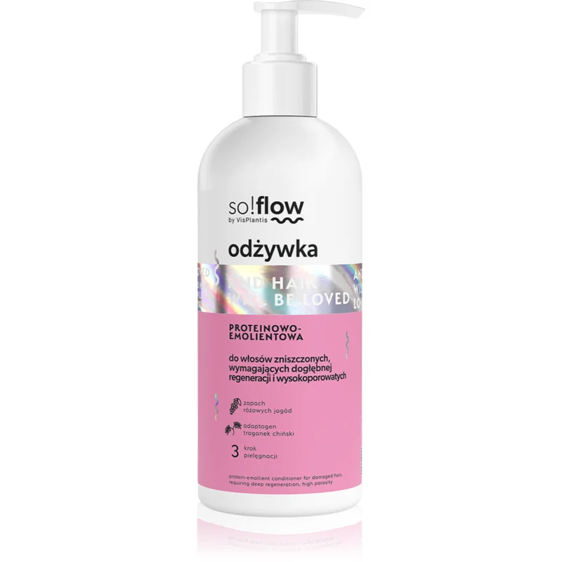 so!flow Damaged Hair Protein-Emollient Conditioner подсилващ балсам за увредена коса - Грижа за коса - Сравни цени от 1 магазин с безплатна доставка