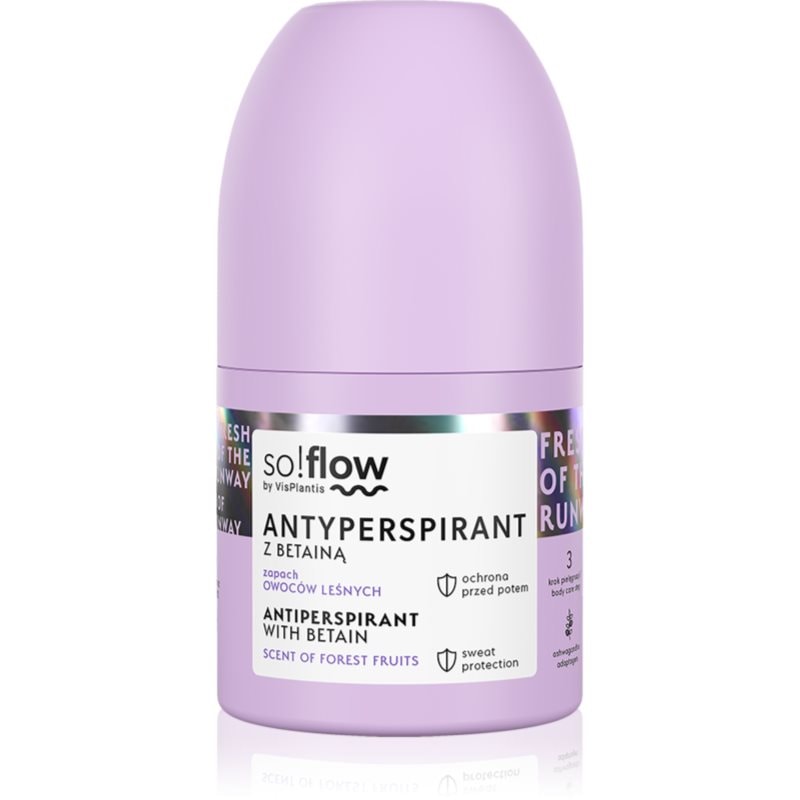 so!flow Antiperspirant рол- он против изпотяване за жени Betain Scent Of Forest Fruits - Грижа за тяло - Сравни цени от 1 магазин с безплатна доставка