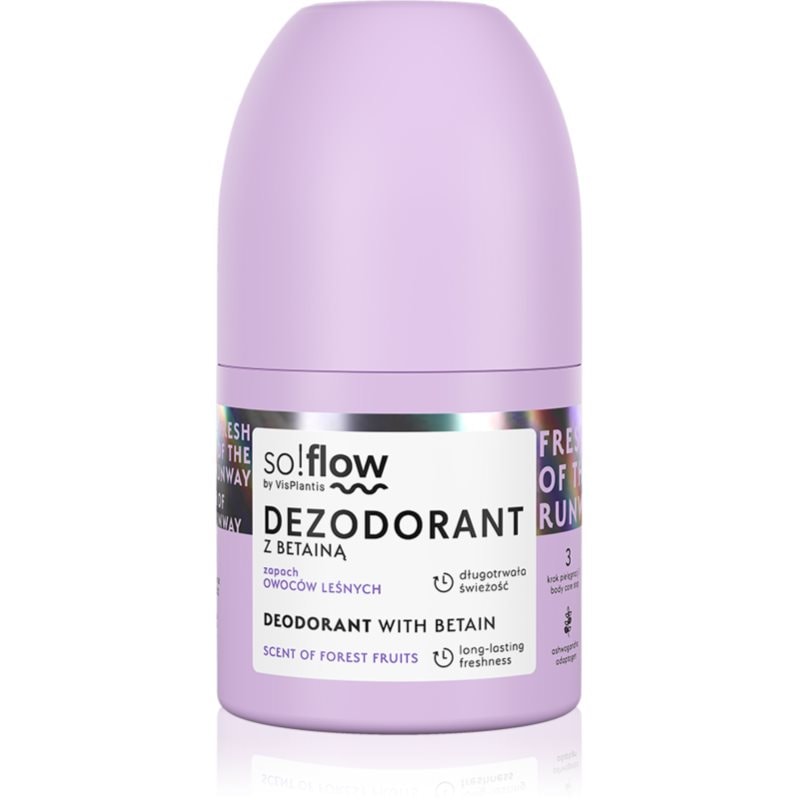 so!flow Deodorant рол-он за жени Betain Scent Of Forest Fruits - Грижа за тяло - Сравни цени от 1 магазин с безплатна доставка