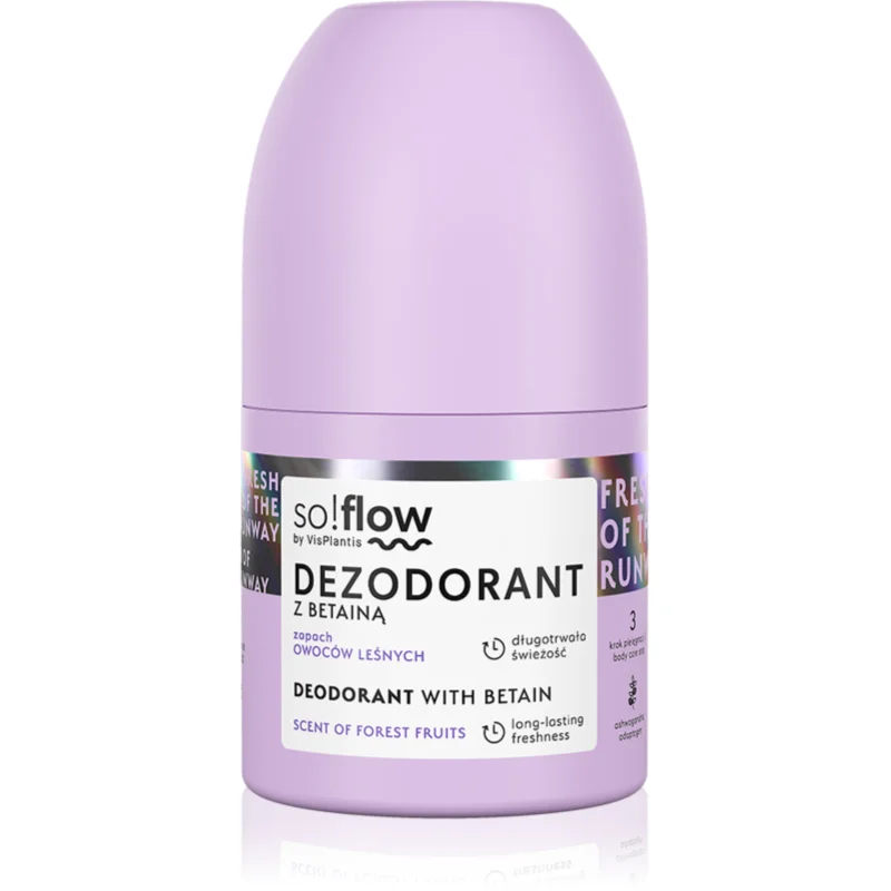 so!flow Deodorant рол-он за жени Betain Scent Of Forest Fruits - Грижа за тяло - Сравни цени от 1 магазин с безплатна доставка
