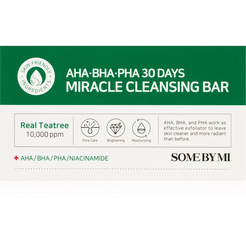 Some By Mi AHA∙BHA∙PHA 30 Days Miracle Cleansing Bar хидратиращ почистващ сапун за мазна и проблемна кожа - Грижа за лице - Сравни цени от 1 магазин с безплатна доставка