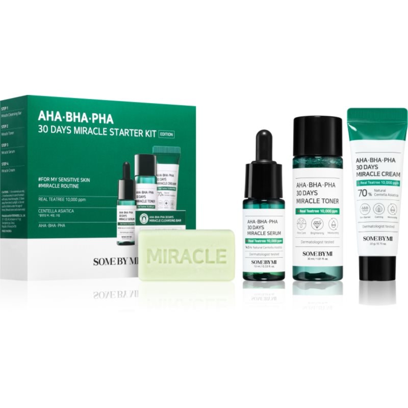 Some By Mi AHA∙BHA∙PHA 30 Days Miracle Starter Kit комплект за проблемна кожа, акне - Комплект - Сравни цени от 1 магазин с безплатна доставка