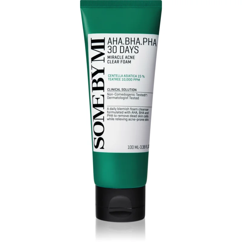 Some By Mi AHA∙BHA∙PHA 30 Days Miracle Acne Clear Foam дълкопочистваща пяна за проблемна кожа, акне - Грижа за лице - Сравни цени от 1 магазин с безплатна доставка