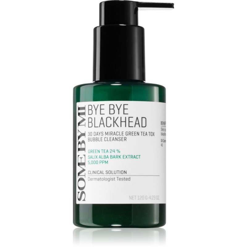 Some By Mi Bye Bye Blackhead 30 Days Miracle Green Tea Tox Bubble Cleanser активно почистваща пяна против черни точки - Грижа за лице - Сравни цени от 1 магазин с безплатна доставка