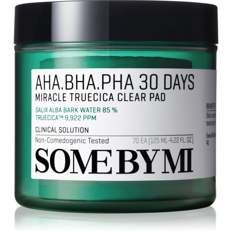Some By Mi AHA∙BHA∙PHA 30 Days Miracle Truecica Clear Pad почистващи тампони за проблемна кожа, акне