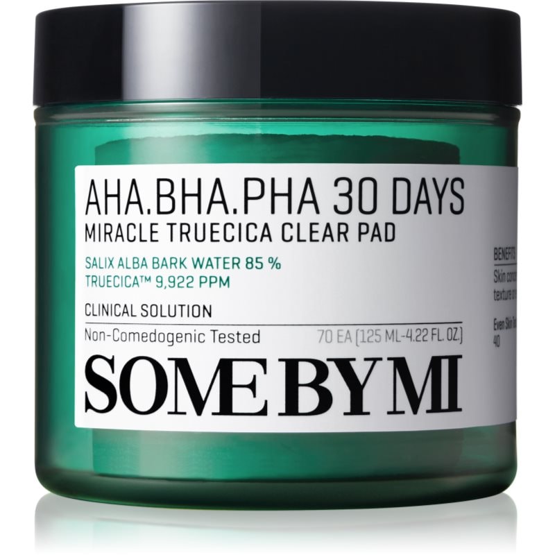 Some By Mi AHA∙BHA∙PHA 30 Days Miracle Truecica Clear Pad почистващи тампони за проблемна кожа, акне - Грижа за лице - Сравни цени от 1 магазин с безплатна доставка