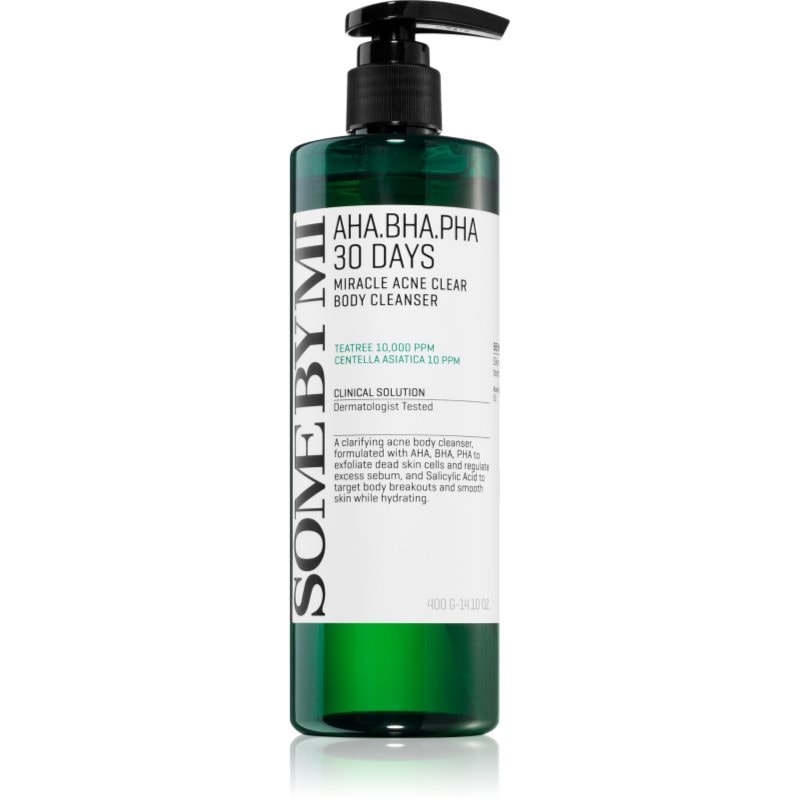 Some By Mi AHA∙BHA∙PHA 30 Days Miracle Acne Clear Body Cleanser пенлив почистващ гел за проблемна и мазна кожа - Грижа за тяло - Сравни цени от 1 магазин с безплатна доставка