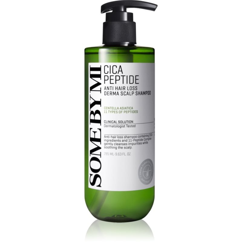 Some By Mi Cica Peptide Derma Scalp Shampoo укрепващ шампоан против косопад с успокояващ ефект