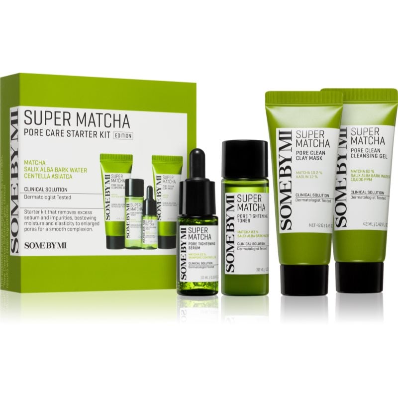 Some By Mi Super Matcha Pore Care Starter Kit подаръчен комплект за стягане на порите и матов ефект