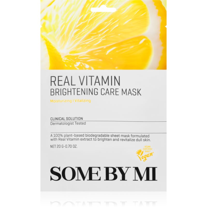 Some By Mi Some By Mi Clinical Solution Vitamin Brightening Care Mask озаряваща платнена маска с антиоксидантен ефект - Унисекс парфюм 20мл - Сравни цени от 1 магазин с безплатна доставка
