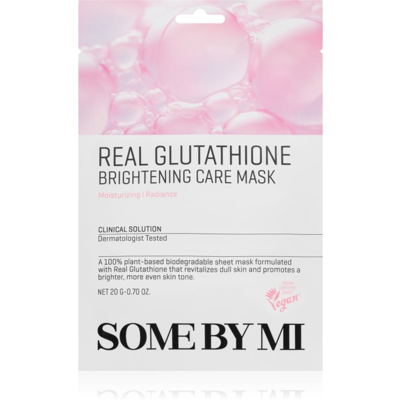 Some By Mi Some By Mi Clinical Solution Glutathione Brightening Care Mask озаряваща платнена маска да уеднакви цвета на кожата - Унисекс парфюм 20мл - Сравни цени от 1 магазин с безплатна доставка