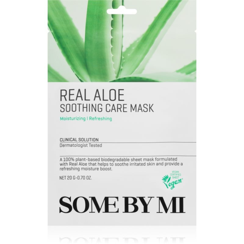 Some By Mi Clinical Solution Aloe Soothing Care Mask успокояваща платнена маска - Грижа за лице - Сравни цени от 1 магазин с безплатна доставка