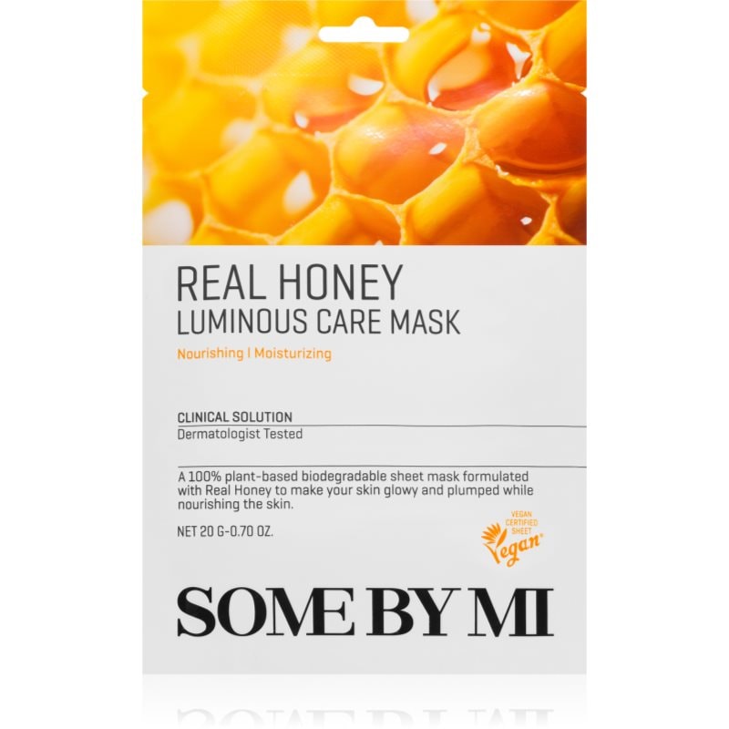 Some By Mi Clinical Solution Honey Luminous Care Mask озаряваща платнена маска - Грижа за лице - Сравни цени от 1 магазин с безплатна доставка