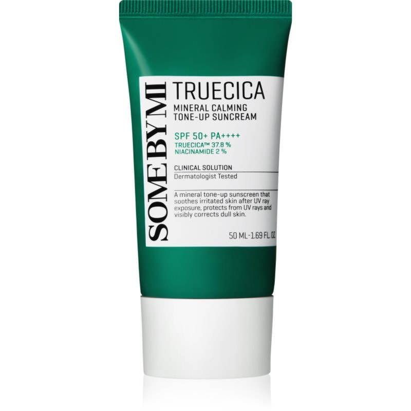 Some By Mi Truecica Mineral Calming Tone-up Suncream успокояващ и защитен крем SPF 50+ - Грижа за лице - Сравни цени от 1 магазин с безплатна доставка