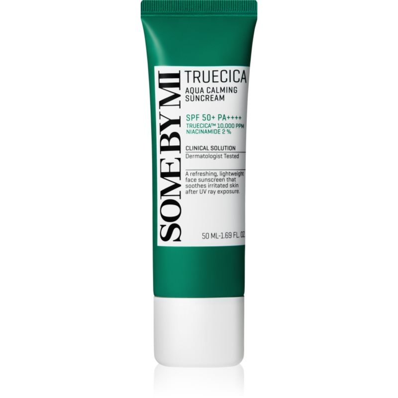 Some By Mi Truecica Aqua Calming Suncream успокояваща защитна емулсия SPF 50+ - Грижа за лице - Сравни цени от 1 магазин с безплатна доставка