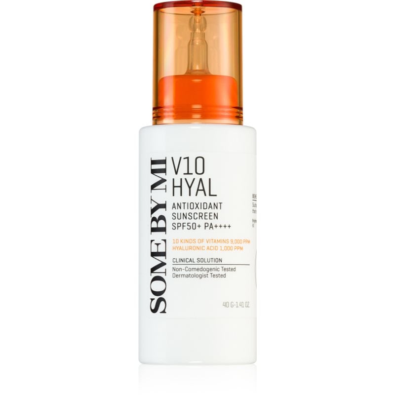 Some By Mi V10 Hyal Antioxidant Sunscreen интензивен успокояващ и защитен крем SPF 50+