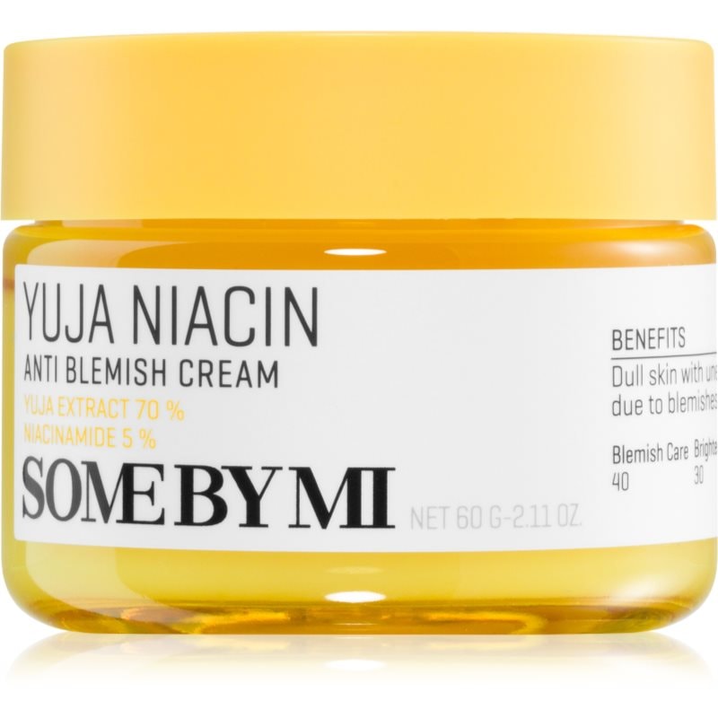 Some By Mi Some By Mi Yuja Niacin Anti Blemish Cream хидратиращ и озаряващ крем за лице за кожа с хиперпигментация - Унисекс парфюм 60мл - Сравни цени от 1 магазин с безплатна доставка