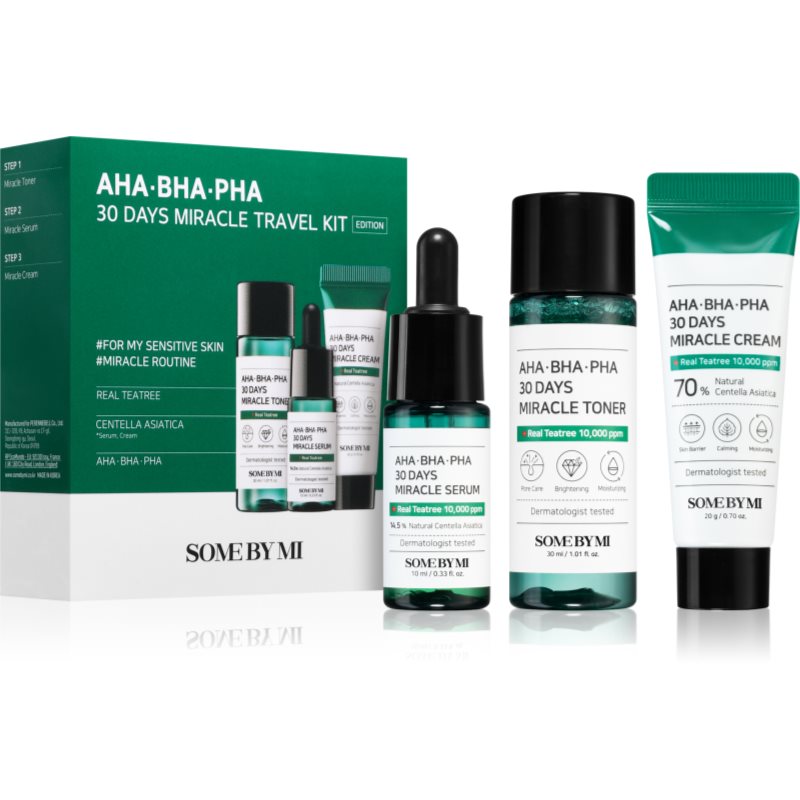 Some By Mi AHA∙BHA∙PHA 30 Days Miracle Travel Kit комплект за пътуване за проблемна кожа, акне - Комплект - Сравни цени от 1 магазин с безплатна доставка