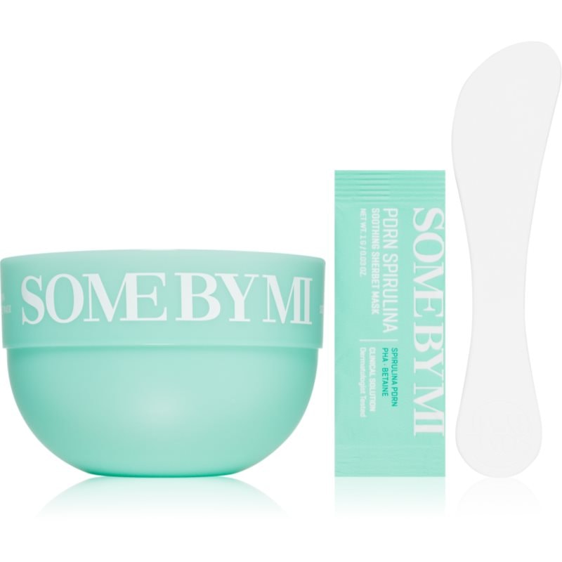 Some By Mi Some By Mi PDRN Spirulina Soothing Sherbet Mask успокояваща маска за лице с охлаждащ ефект - Унисекс парфюм 1мл - Сравни цени от 1 магазин с безплатна доставка