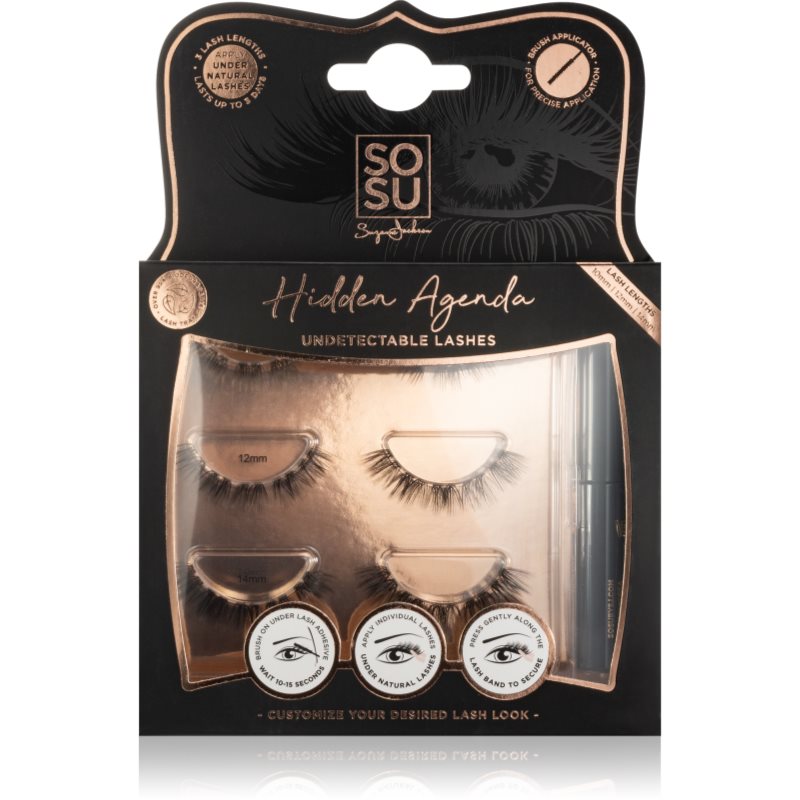 SOSU Cosmetics SOSU Cosmetics Hidden Agenda Undetectable Lashes комплект за мигли - Унисекс парфюм - Сравни цени от 1 магазин с безплатна доставка