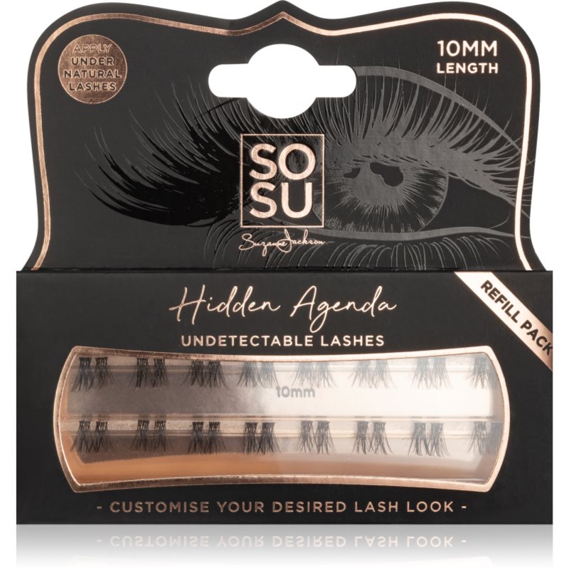 SOSU Cosmetics SOSU Cosmetics Hidden Agenda Undetectable Lashes лепящи снопчета мигли без възли 10 mm - Унисекс парфюм 1мл - Сравни цени от 1 магазин с безплатна доставка