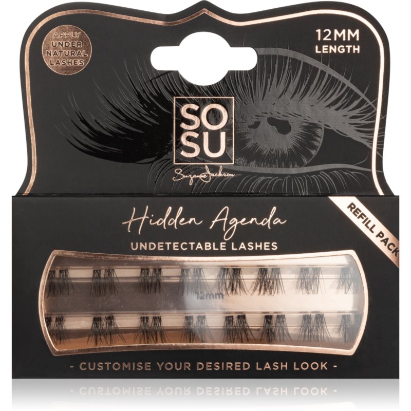 SOSU Cosmetics SOSU Cosmetics Hidden Agenda Undetectable Lashes лепящи снопчета мигли без възли 12 mm - Унисекс парфюм 1мл - Сравни цени от 1 магазин с безплатна доставка