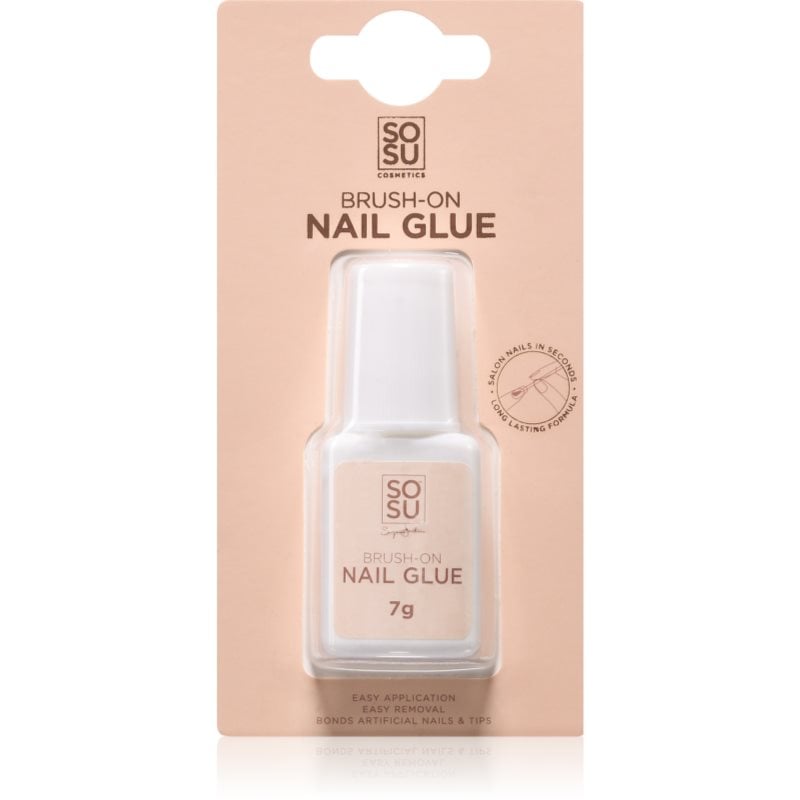 SOSU Cosmetics Brush-On Nail Glue лепило за нокти