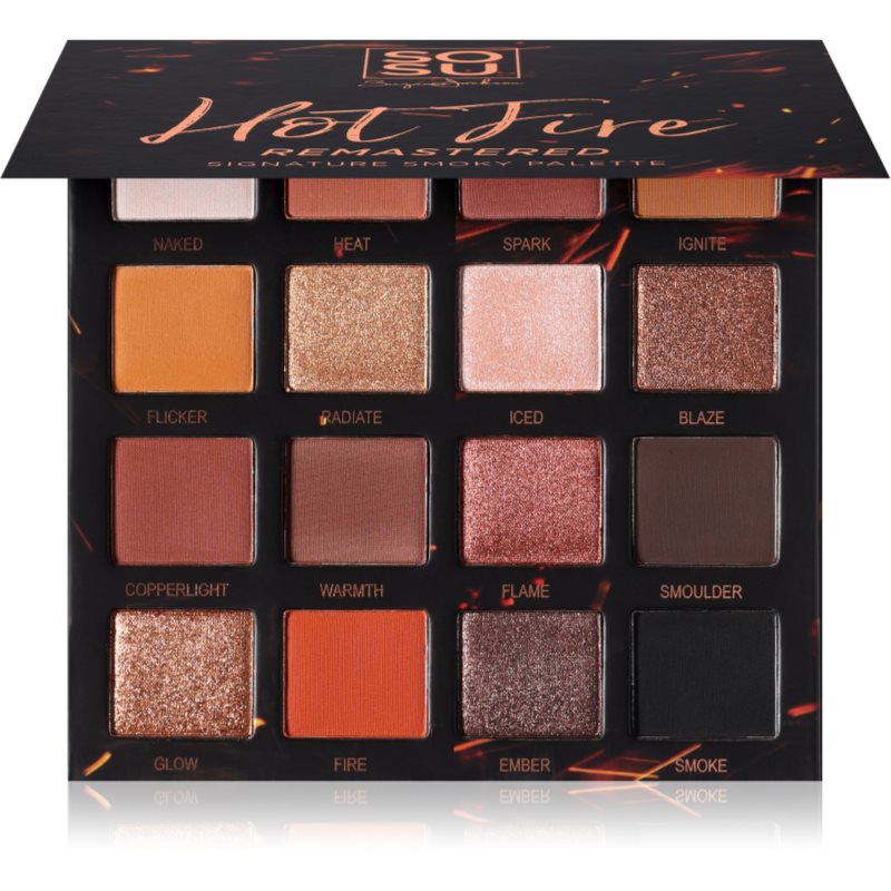 SOSU Cosmetics SOSU Cosmetics Hot Fire Eyeshadow Palette палитра сенки за очи - Унисекс парфюм 32мл - Сравни цени от 1 магазин с безплатна доставка