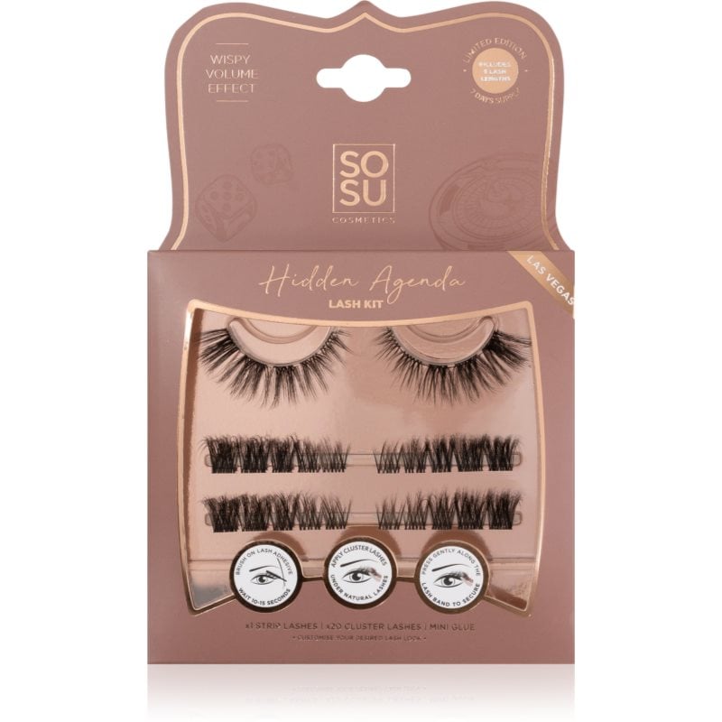 SOSU Cosmetics Hidden Agenda Lash Kit изкуствени мигли Las Vegas