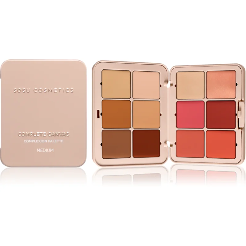 SOSU Cosmetics Complete Canvas Complexion Palette мултифункционална палитра за лице