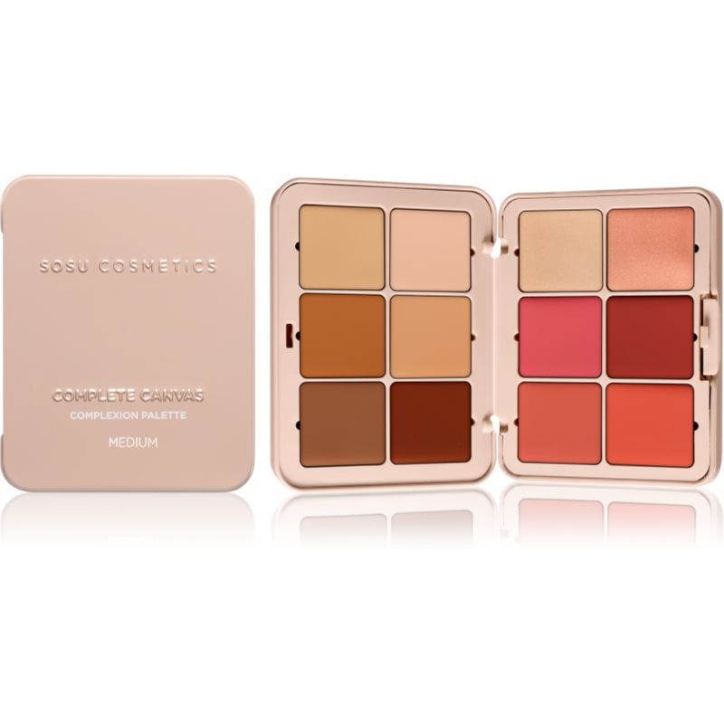 SOSU Cosmetics Complete Canvas Complexion Palette мултифункционална палитра за лице