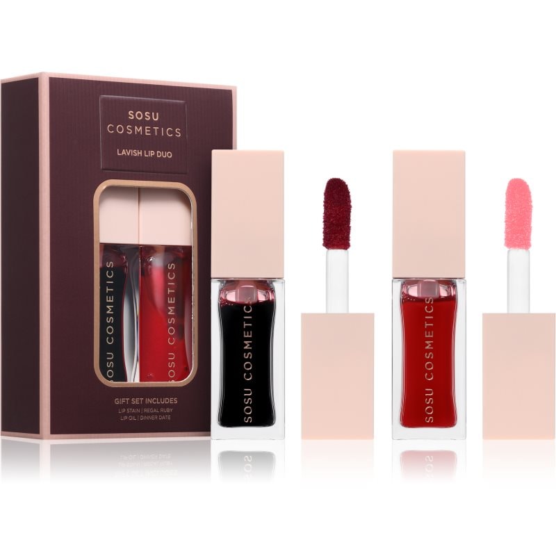 SOSU Cosmetics SOSU Cosmetics Lavish Lip Duo подаръчен комплект за устни - Унисекс парфюм - Сравни цени от 1 магазин с безплатна доставка