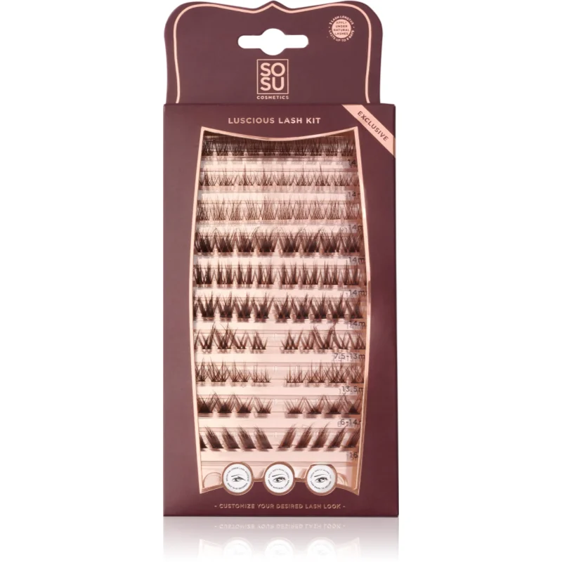 SOSU Cosmetics Luscious Lash Kit лепящи снопчета мигли - Грим - Сравни цени от 1 магазин с безплатна доставка