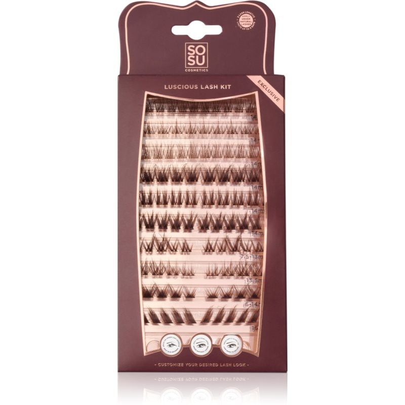 SOSU Cosmetics Luscious Lash Kit лепящи снопчета мигли - Грим - Сравни цени от 1 магазин с безплатна доставка