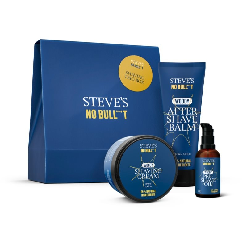 Steve's No Bull***t Shaving Trio подаръчен комплект бръснене - Комплект - Сравни цени от 1 магазин с безплатна доставка