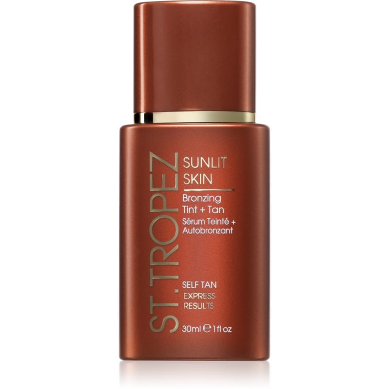 St.Tropez Sunlit Skin Bronzing Tint + Tan тониращ автобронзантен крем за лице
