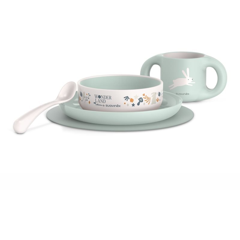 Suavinex Wonderland Toddler Feeding Set Green сет за хранене 6 m+ - За деца - Сравни цени от 1 магазин с безплатна доставка